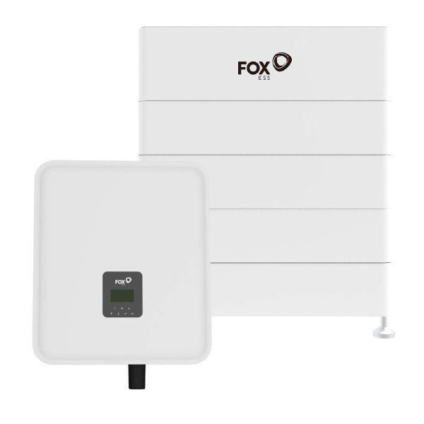 Conjunto - Fox ESS com Inversor híbrido de 12 kW e bateria solar de 14,4 kWh